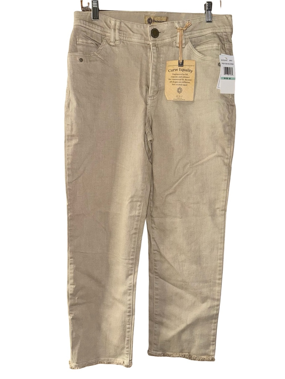 Democracy "Ab"solution Curve Equality High Rise Slim Straight Ankle Jeans 8 nwt